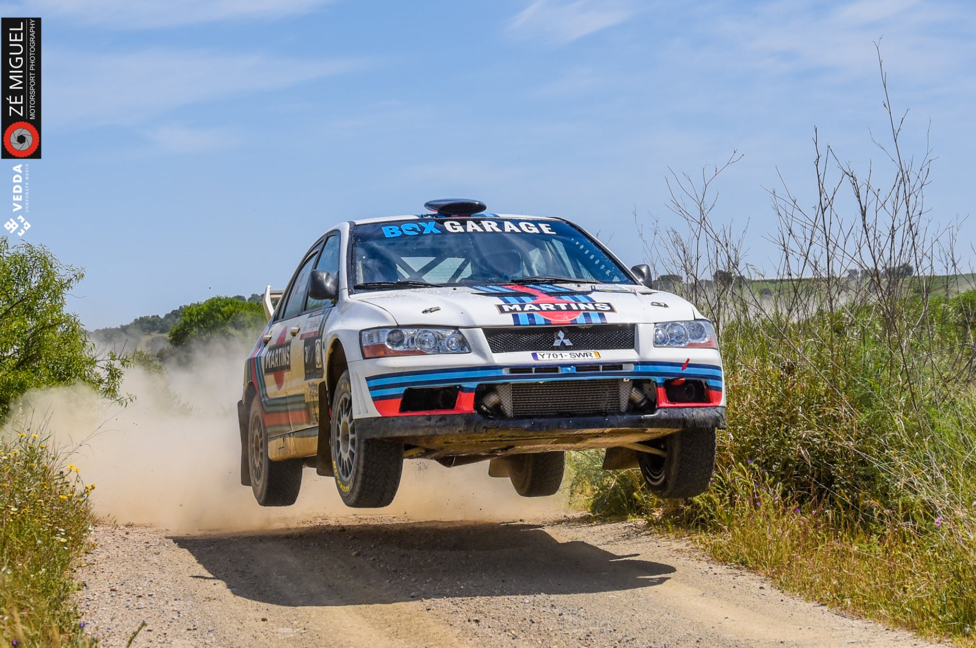 Os vencedores Carlos Martins / Daniel Amaral em Mitsubishi Lancer Evolution VII
